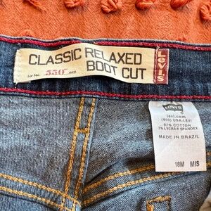 Levi's Classic Boot Cut Jeans 550  - Denim Blue